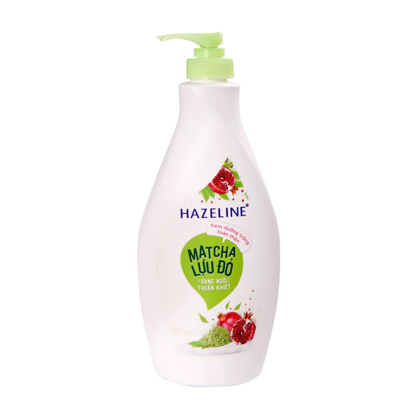 [Hcm]Sữa Dưỡng Thể Hazeline Matcha Lựu Đỏ Dưỡng Trắng - 370Ml