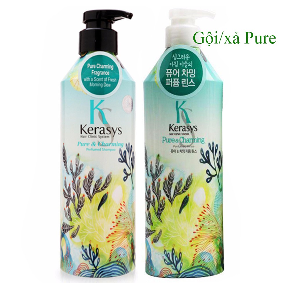 Dầu Gội Xả Nước Hoa Kerasys Pure & Charming Hàn Quốc 600Ml