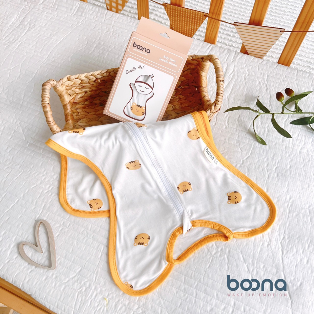 Nhộng chũn cho bé sơ sinh ngủ ngon Bunny- Boona - Vải cotton Hàn Quốc cao cấp