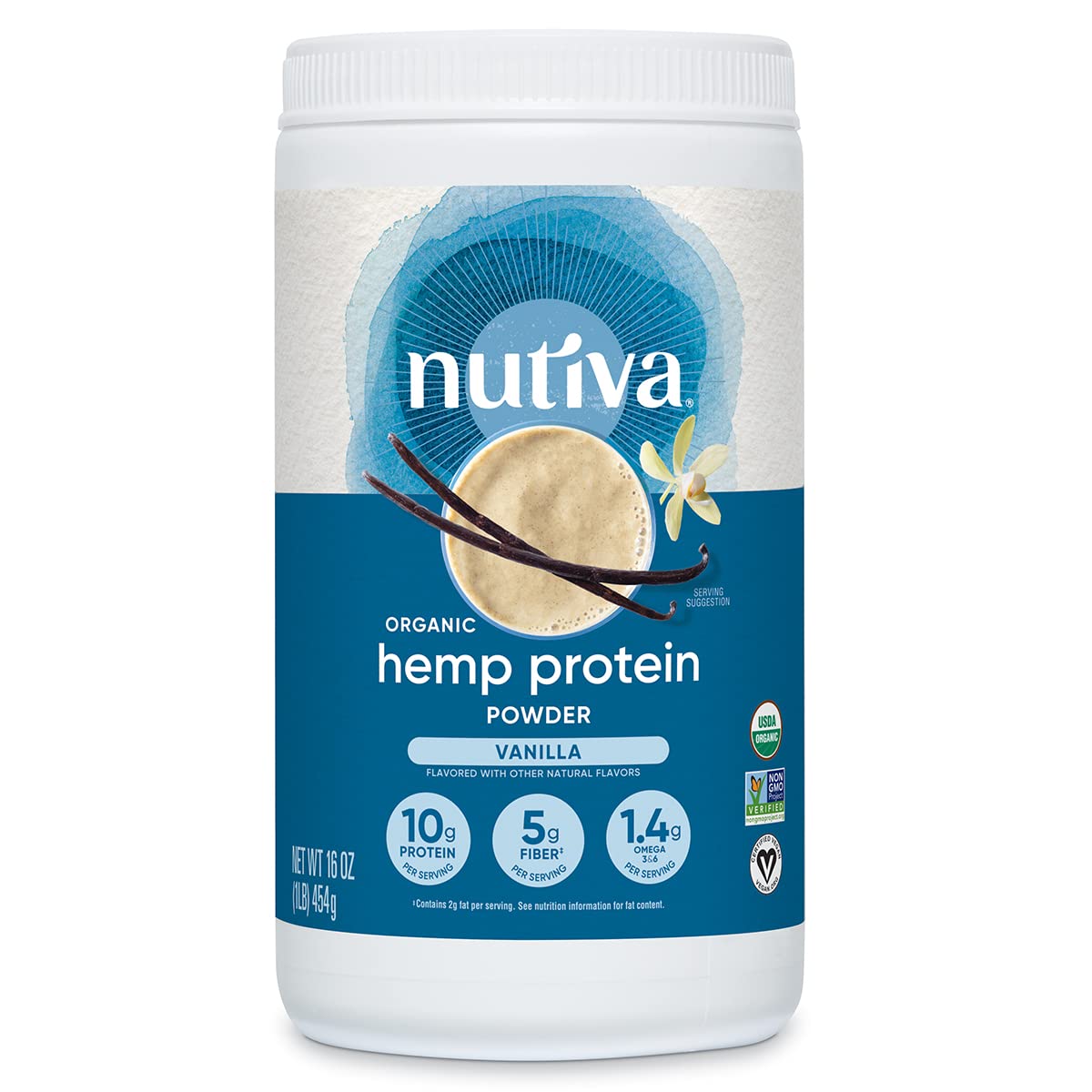 Protein bột gai d.ầ.u hữu cơ Nutiva Organic Hem.p Protein 454g