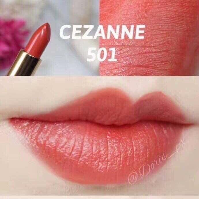 Son Thỏi Cezanne 501 - Dưỡng Ẩm Môi Màu Đỏ Cam Siêu Hót Hàng Nội Địa Nhật Bản.