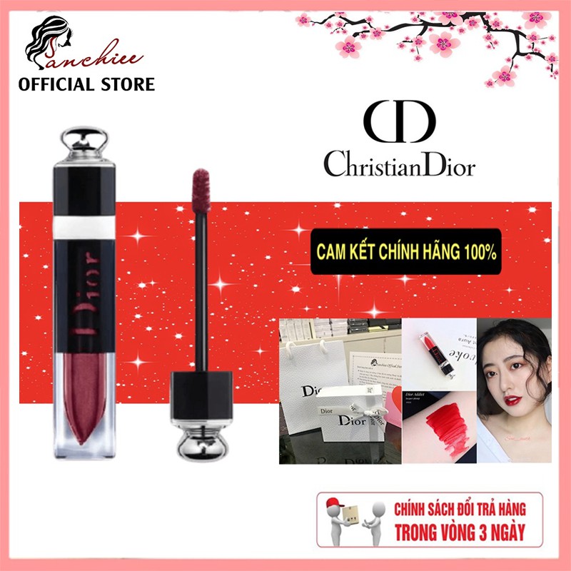 Son Dior Addict Lacquer Plump. son có độ bóng nhẹ nhàng giàu dưỡng chất  bền màu “khủng”