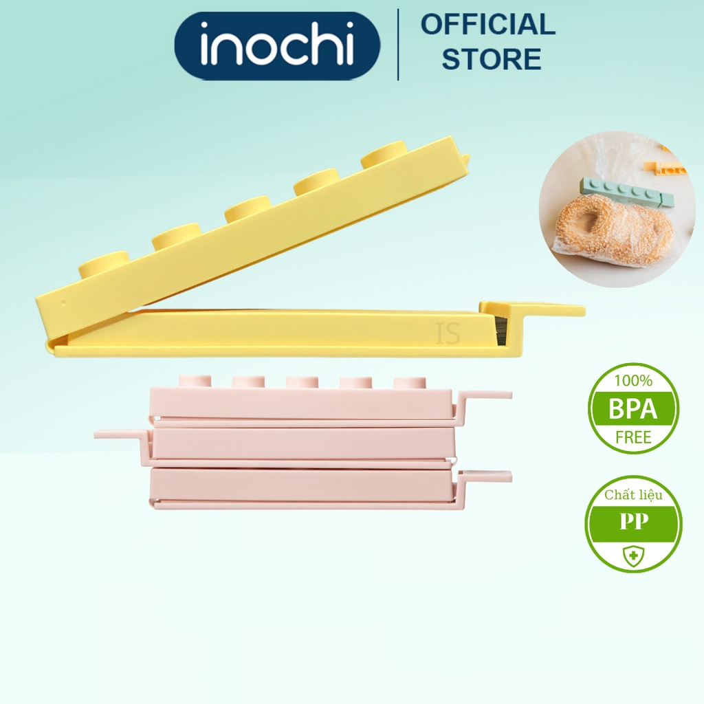 Kẹp miệng túi thực phẩm kẹp túi thực phẩm kẹp miệng túi Yoko INOCHI bảo quản thực phẩm set 10 cái - 