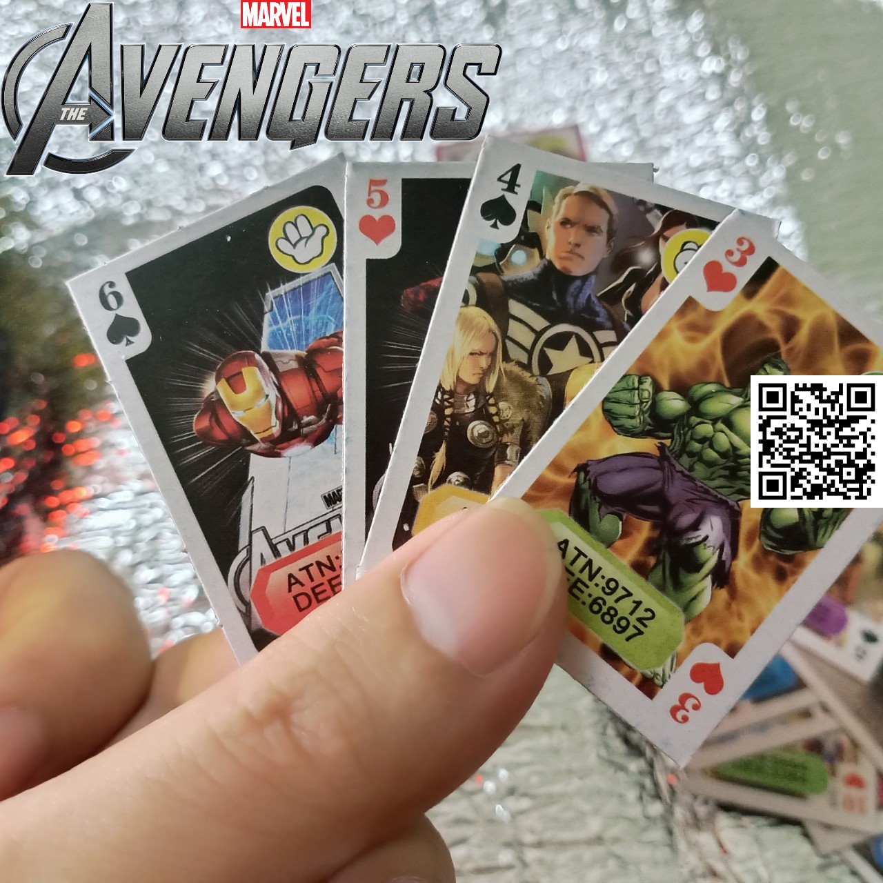 1673 Bộ bài tây Poker  54 lá hình Marvel Avengers Xmen Dị nhân