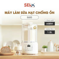 Máy làm sữa hạt Seka E600 công suất 600W dung tích 1.5L 8 in 1 đa năng nấu sữa sánh mịn chống ồn bảo hành chính hãng 24 tháng