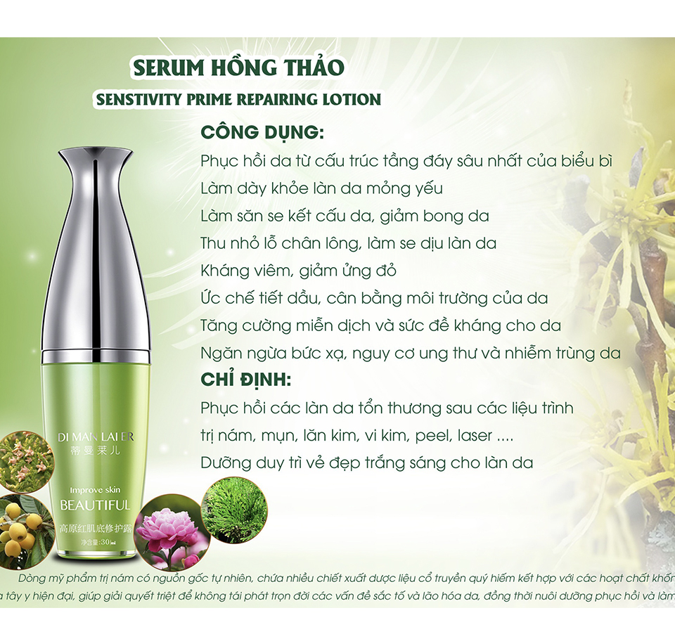 [Hcm]Serum Hồng Thảo Dimanlaier - Serum Phục Hồi Da