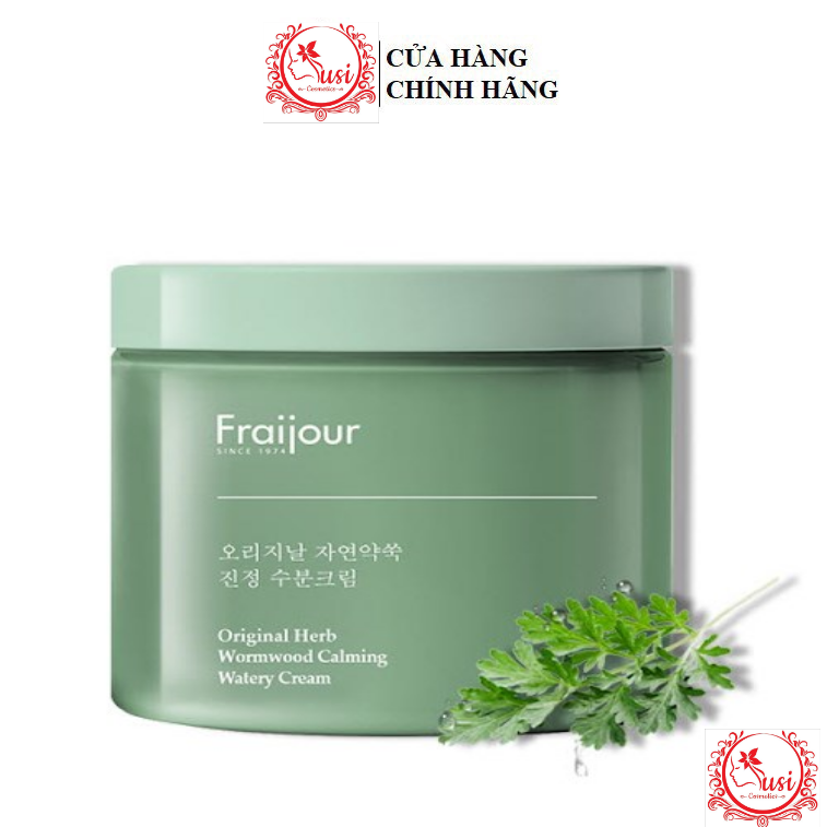 [Hcm](Mẫu Mới) Kem Dưỡng Thảo Mộc Fraijour Original Herb Wormwood Calming Watery Cream 100Ml