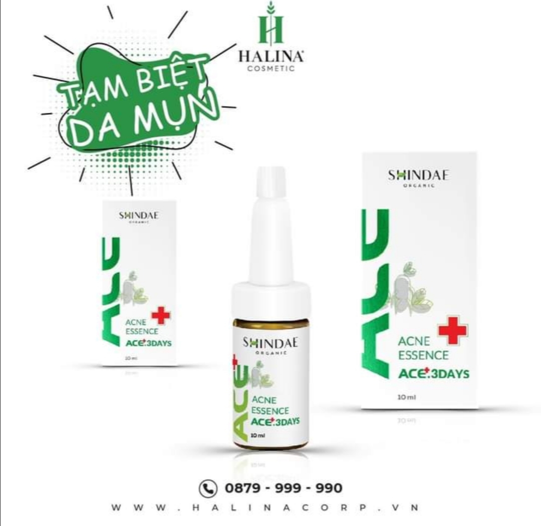 (Mua 2 Serum Tặng 1 Hộp Viên Uống)Acne Essence Ace 3Days Làm Mờ Thâm Và Giảm Các Loại Mụn Trứng Cá