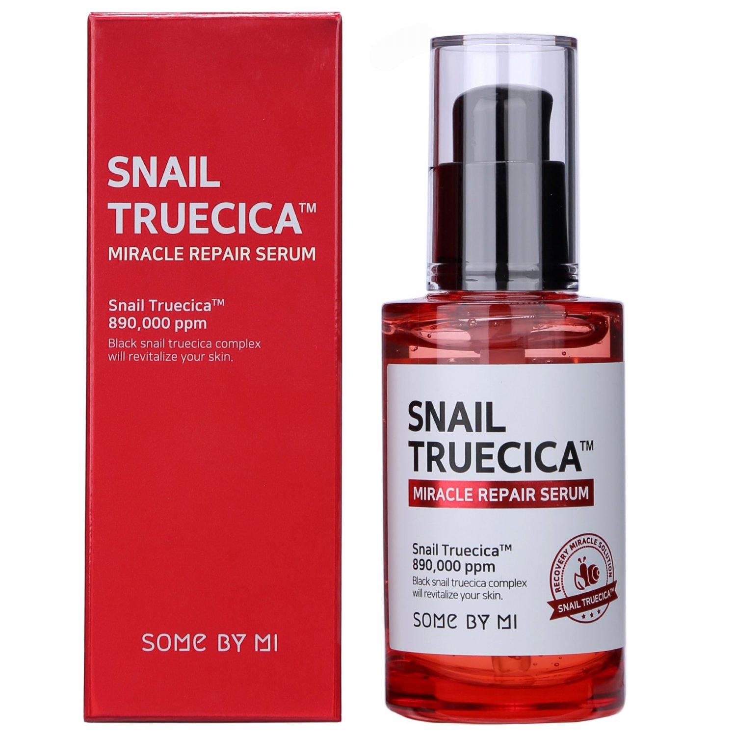 [Hcm]Tinh Chất Phục Hồi Da Làm Mờ Vết Thâm Se Khít Lỗ Chân Lông Some By Mi Snail Truecica Miracle Repair Serum 50Ml