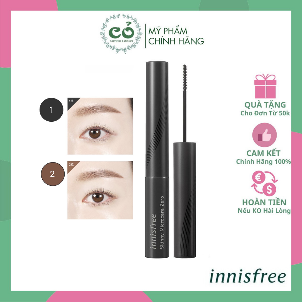 Mascara Chuốt Mi Skinny Microcara Zero Innisfree (Mẫu Mới 2019)