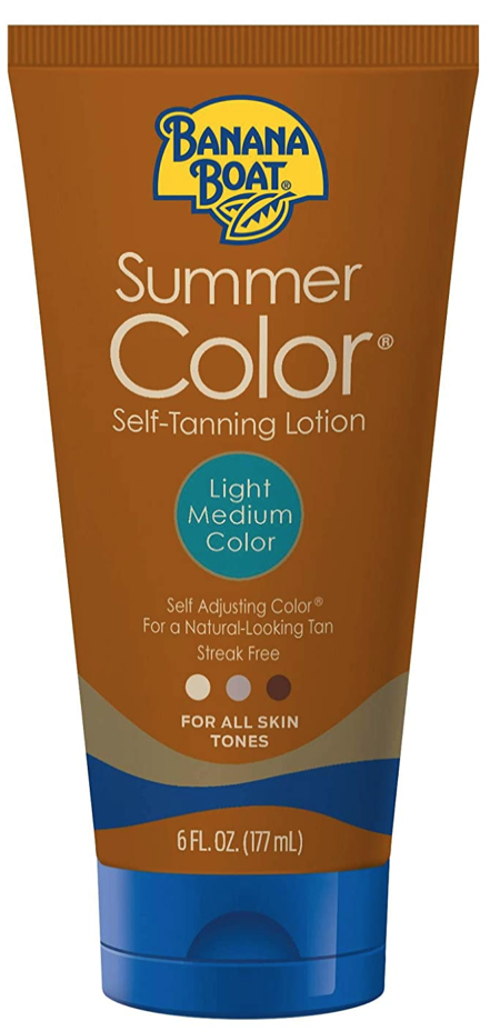 Dưỡng Thể Giúp Rám Da Tức Thời Banana Boat Self Tanning Sunless Lotion For A Natural Looking Tan Light Medium 177Ml (Mỹ)