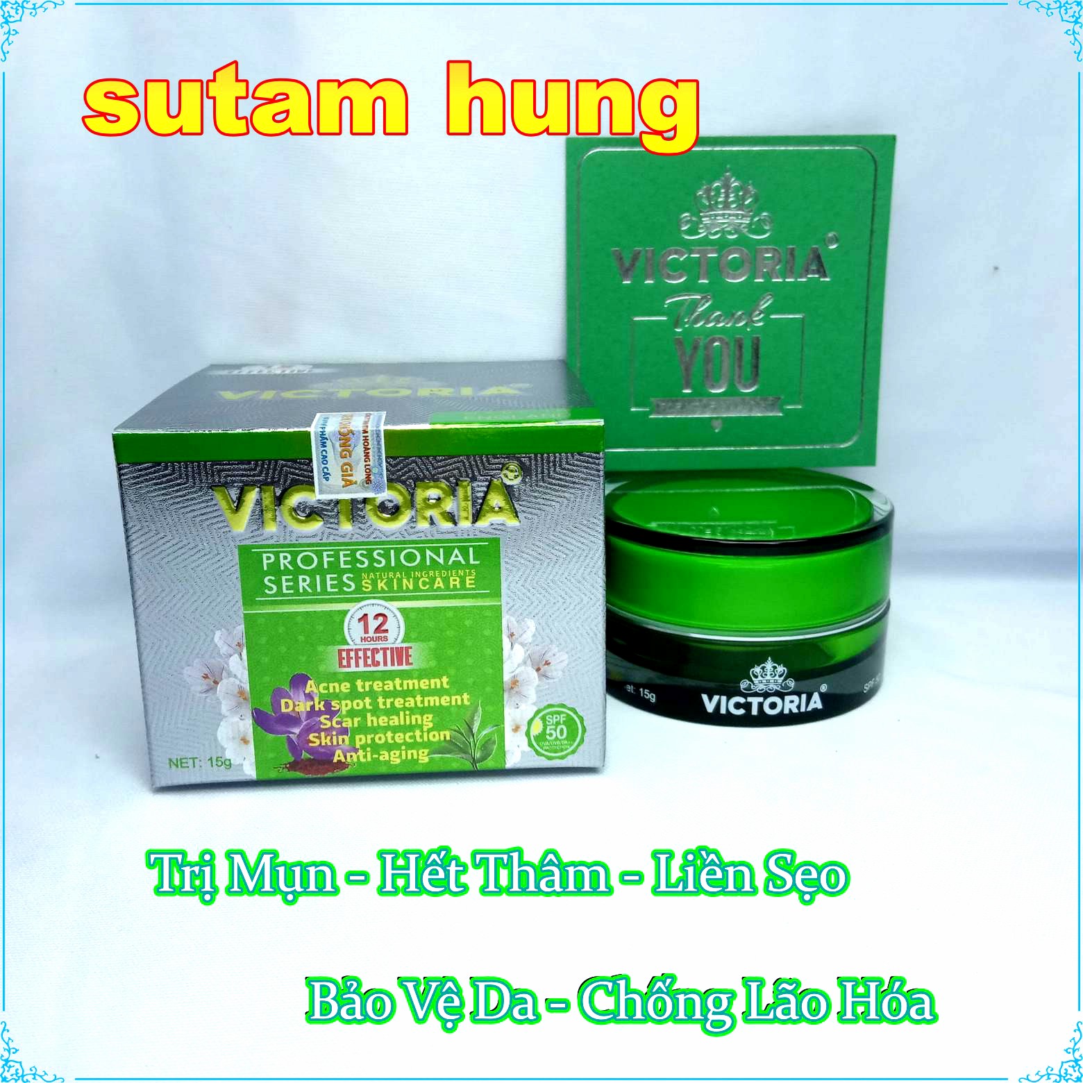 [Hcm]Kem Trị Mụn - Hết Thâm - Liền Sẹo - Bảo Vệ Da - Chống Lão Hóa Victoria Sản Phẩm Bán Chạy ( Công Ty Tnhh Thương Mại Hoàng Long Là Nhà Nhập Khẩu Và Phân Phối Chính Thức Tại Việt Nam ) Sth