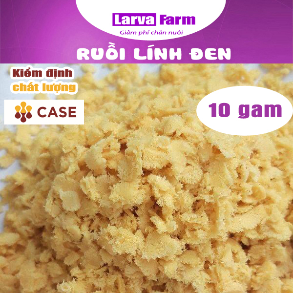 Trứng Ruồi Lính Đen- sâu canxi 10 gam- Larva Farm khuyến mãi thêm 3-7gam bù hao hụt hoàn 100% tiền n