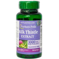Viên uống Milk Thistle Extract 1000mg Puritans Pride giúp bổ gan (90 viên) - giải độc gan cải thiện viêm gan gan nhiễm mỡ