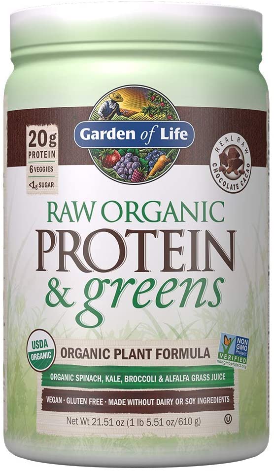 [Hoàn Tiền 15%]Bột đạm thực vật hữu cơ Garden of Life raw protein &amp; greens