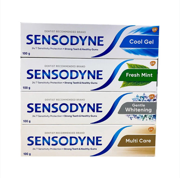 COMBO 5 TUÝP Kem Đánh Răng Sensodyne Giúp Trắng Răng Hương Thơm Mát Giảm Ê Buốt Kem đánh răng sensod