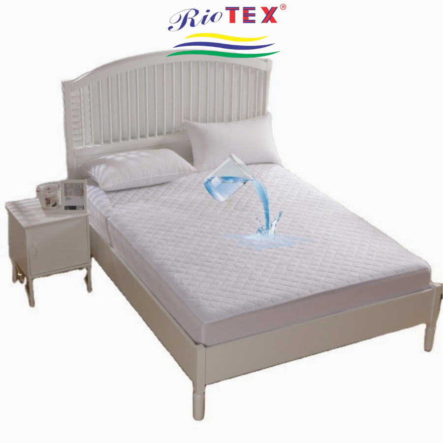Tấm Lót Bảo Vệ Nệm Chống Thấm RIOTEX Chần Gòn Mềm Mịn Thoáng Mát Đủ Kích Thước