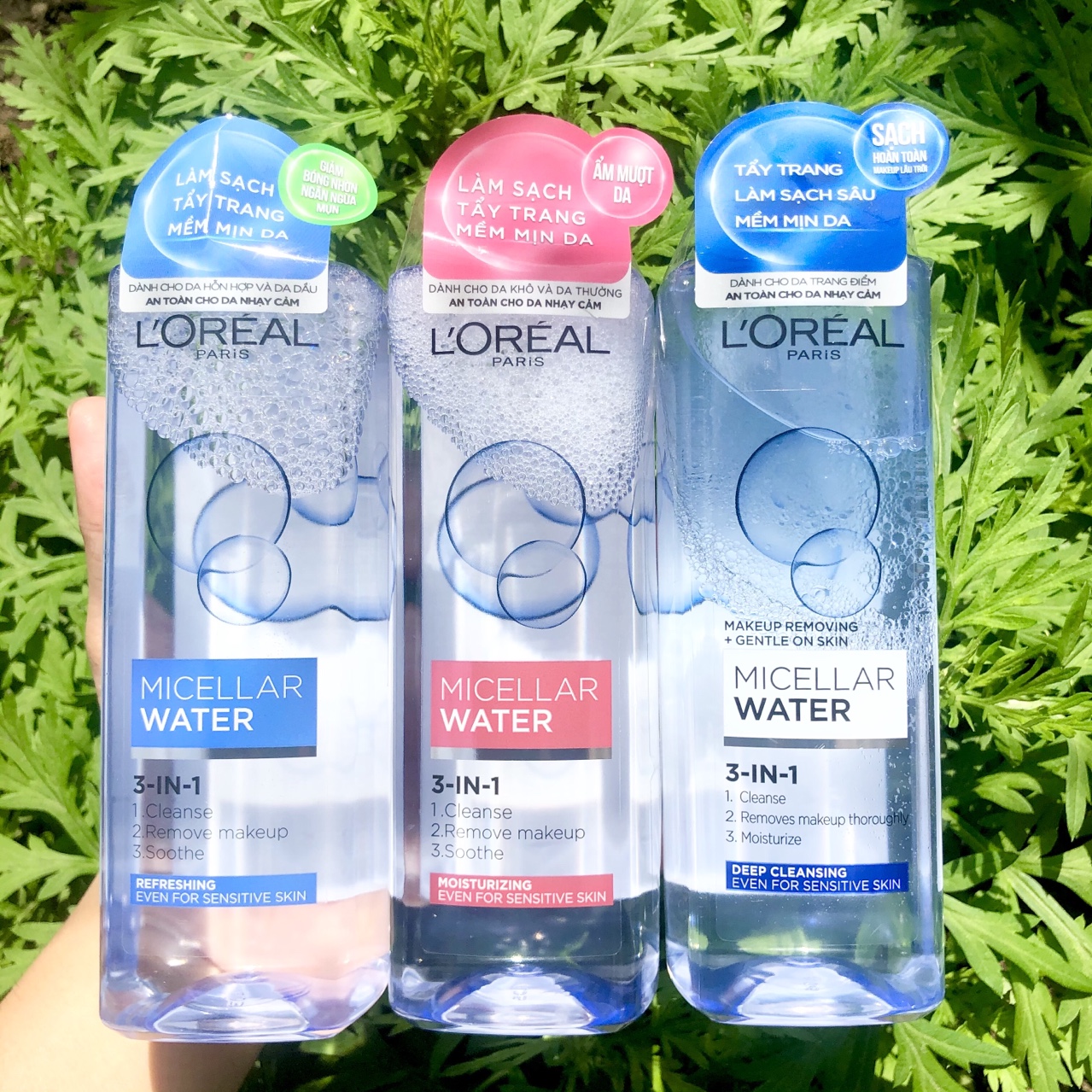 Nước tẩy trang LOreal Paris 3-in-1 Micellar Water 400ml