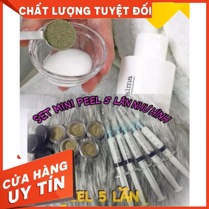 [Hcm]Peel Da Tảo Ý Tách Set Liệu Trình 5 Lần Căng Bóng Se Lỗ Chân Lông Trắng Sáng