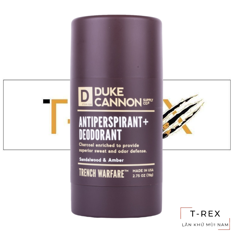 Lăn Sáp Khử Mùi Nam Duke Cannon Sandalwood & Amber Antiperspirant & Deodorant 78G ( Cam Kết Hàng Chính Hãng Không Ảnh Hưởng Sức Khoẻ Người Dùng )