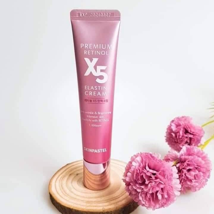 Kem trẻ hoá trắng da Skinpastel Premium Retinol X5 Elastin Cream / Premium Peptide X5 Nourishing Cre