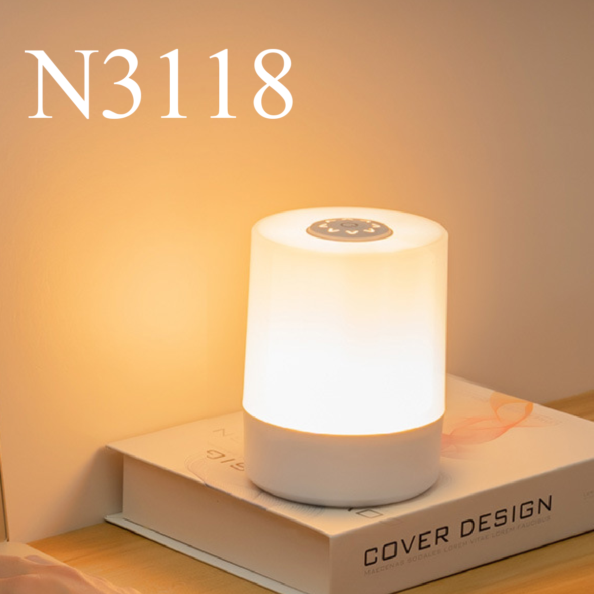 Đèn ngủ để bàn cảm ứng 3 màu ánh sáng Đèn led trang trí phòng ngủ bàn làm việc