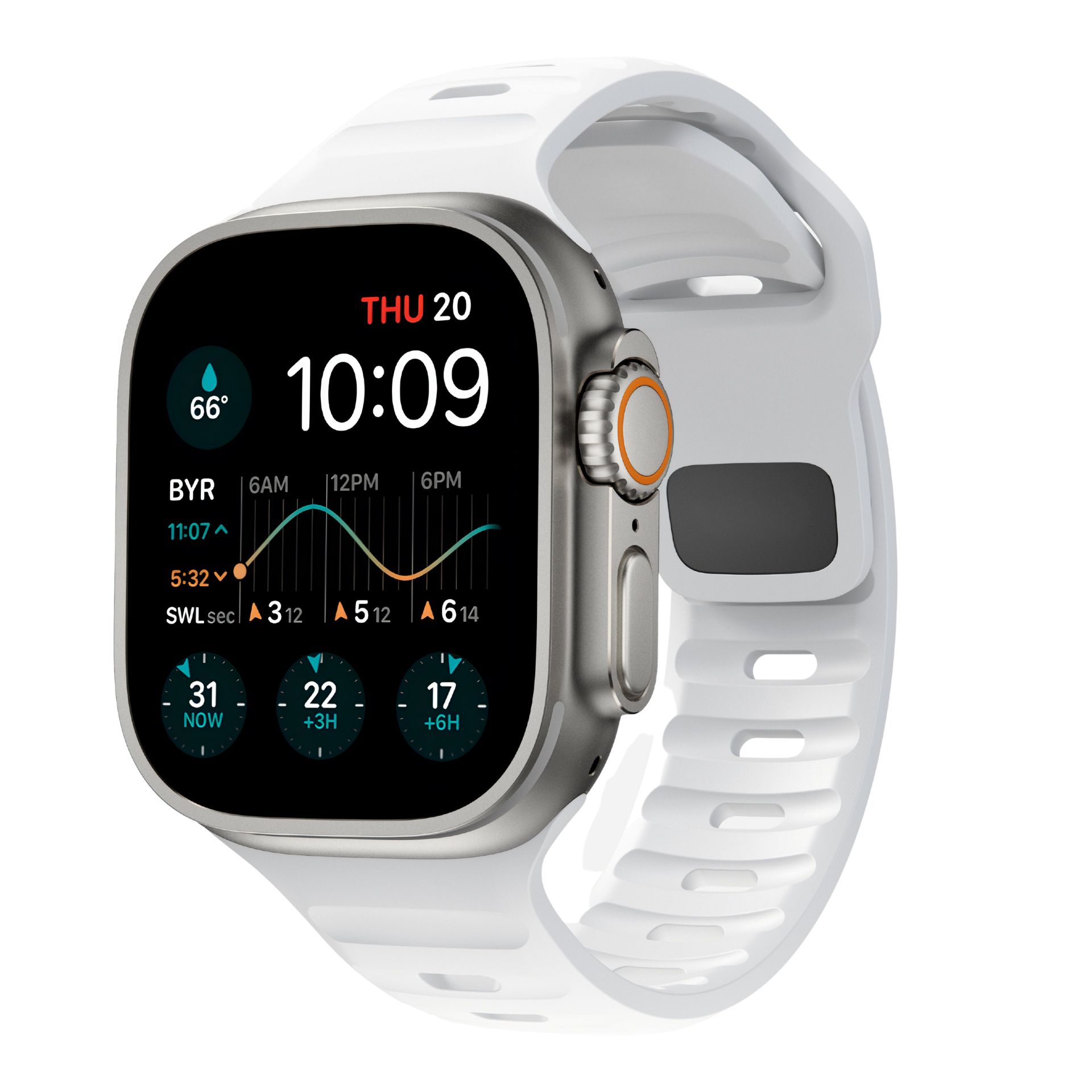 Dây Đeo Đồng Hồ Apple Watch Ultra 2/ Ultra/ Apple Watch 9/ 8/ 7/6/ 5/ 4/ 3/ SE KAi.N Sport Carbon