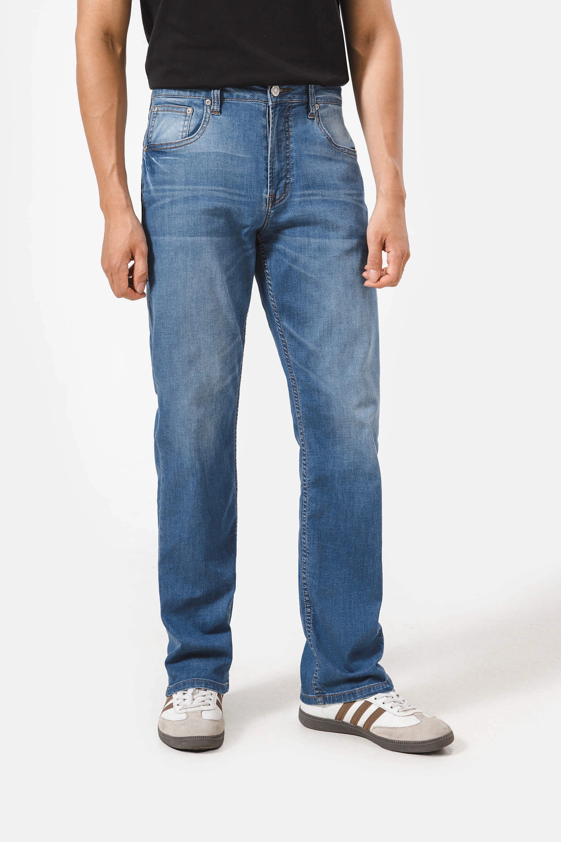 [TẶNG QUẦN SHORT]Quần Jeans Nam dáng straight siêu nhẹ - Coolmate