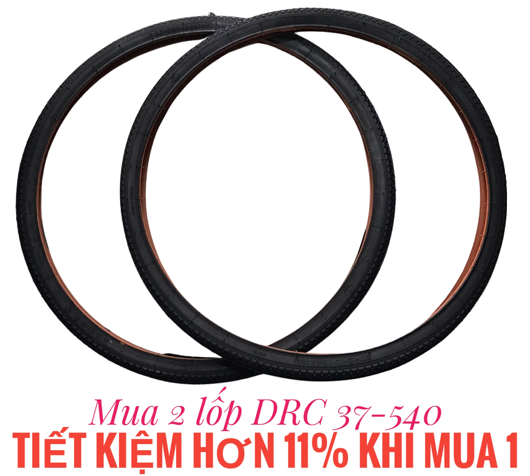 Lốp vỏ xe đạp Mini 600 DRC 37-540 (24X1^3/8) chuyên dành cho dòng xe đạp Mini 600 hàng Việt Nam chất