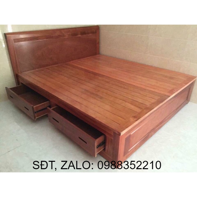Giường gỗ xoan 1m8x2m