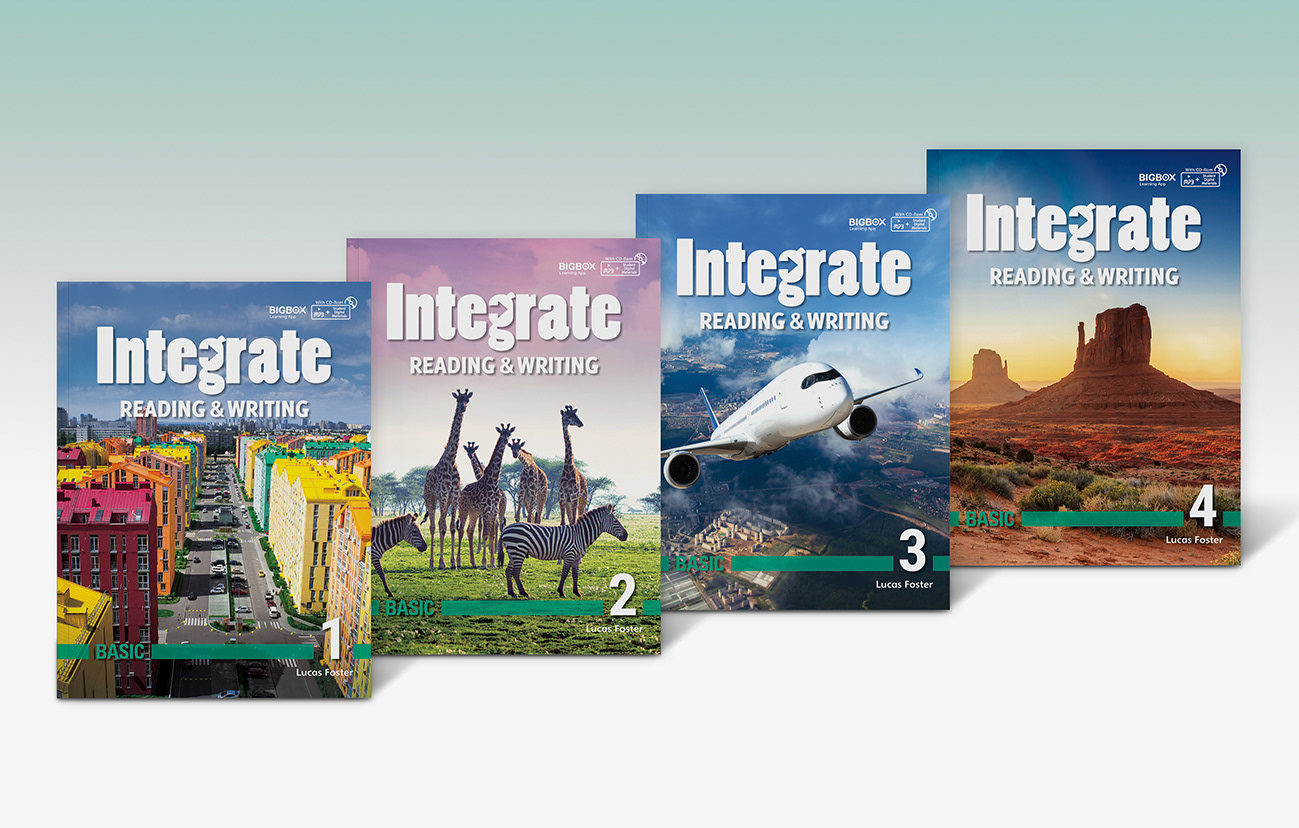 Integrate: Reading & Writing Basic 1,2,3,4 - Student Book with Practice Book A1 - A2 Integrate: Reading & Writing Basic 1,2,3,4 - Student Book with Practice Book A1 - A2