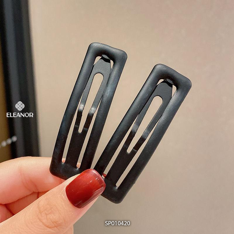 Kẹp tóc nữ Eleanor Accessories kẹp tóc mái nhiều màu basic phụ kiện tóc 6005