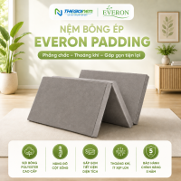 [Trả góp 0%] Nệm bông ép gấp 3 Everon Padding-Bảo hành 5 năm- Tiện lợi.