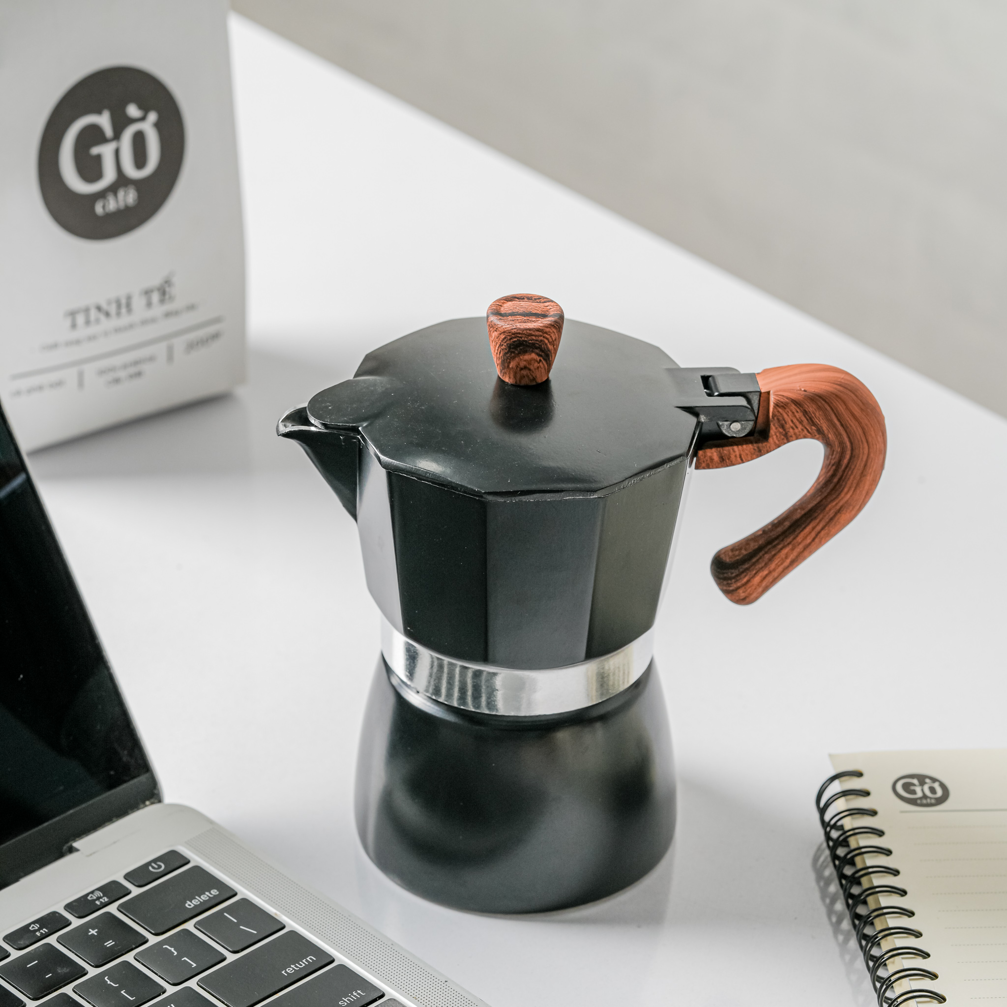 Ấm pha cà phê Moka Pot băng nhôm 150ML bình pha cà phê kiểu Ý