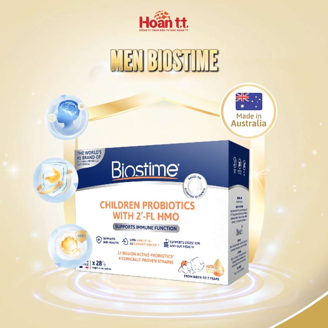 Men Vi Sinh Biostime Probiotic HMO Giúp Bé Phát Triển Trí Não - Men Lợi Khuẩn Cân Bằng Hệ Tiêu Hoá C