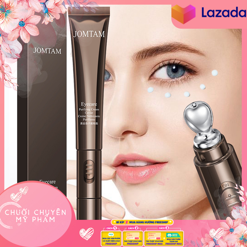 [HCM]Kem Dưỡng Mắt JOMTAM 2in1 Eyecare Purifying Cream Kết Hợp Massage Làm Mịn Và Chống Lão Hóa Da Quanh Mắt | [ HÀNG HOT] Máy Massage Kem Dưỡng Mắt JOMTAM Chống Lão Hóa Chống Quầng Thâm Vùng Mắt – Kem dưỡng mắt có máy massage JOMTAM