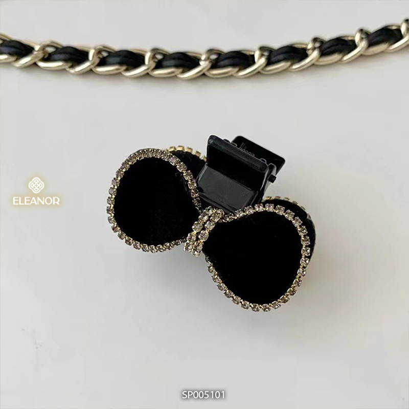Kẹp tóc nữ Eleanor Accessories kẹp càng cua hình nơ đính đá phụ kiên tóc 5101