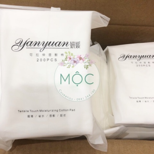 Bông đắp lotion mask gói 200M kích thước 10x10cm