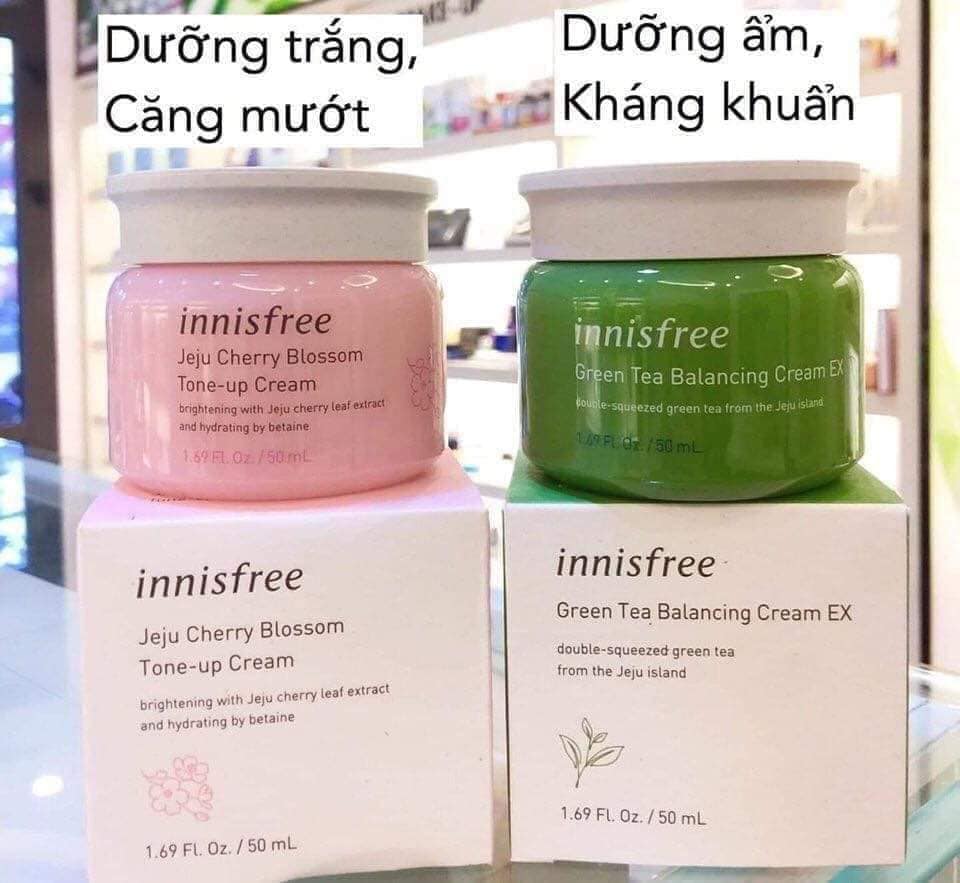 Kem Dưỡng Da Mặt Trà Xanh Innisfree Cho Da Dầu Mụn