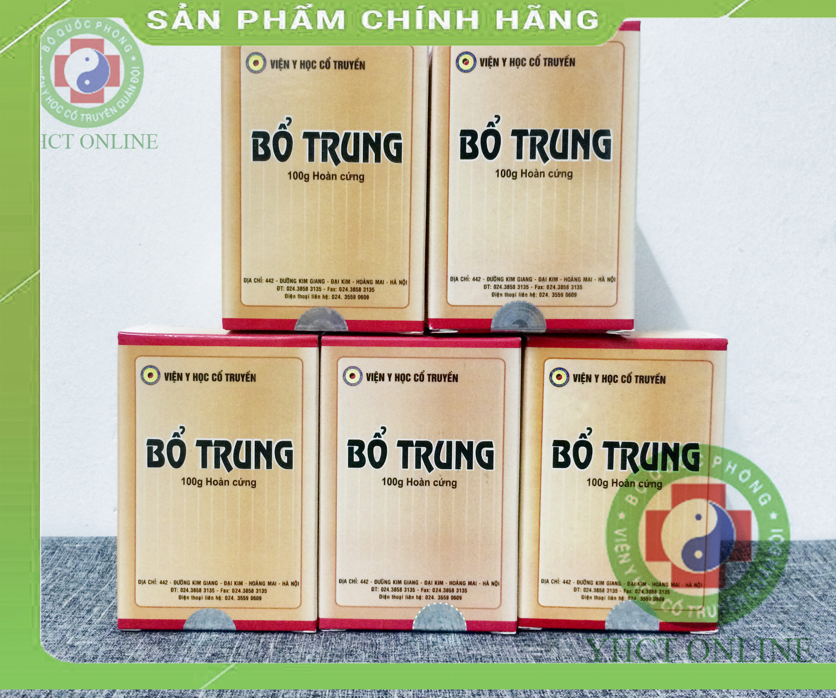 Set 5 Hộp Bổ Trung Yhct