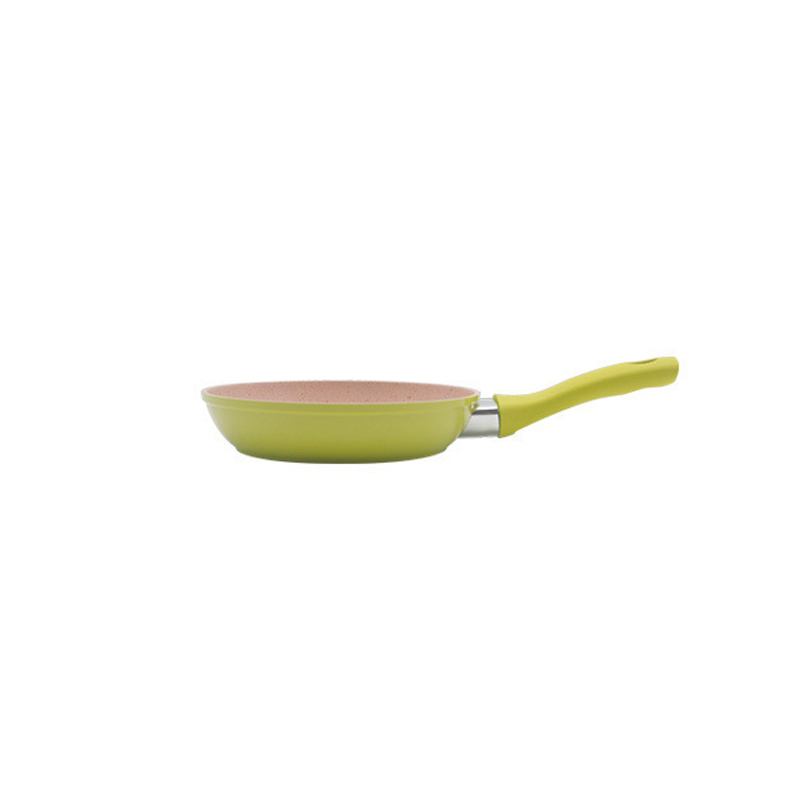 [HCM]Bộ Nồi Chảo Chống Dính Cao Cấp 16cm Vân Đá Hoa Cương Hồng Đáy Từ Dùng Mọi Loại Bếp Bộ Nồi Chảo 