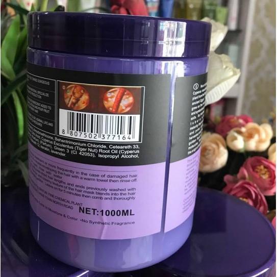 Hấp ủ tóc Keratin 1000ml – Cho Tóc Khỏe Hương Lavender