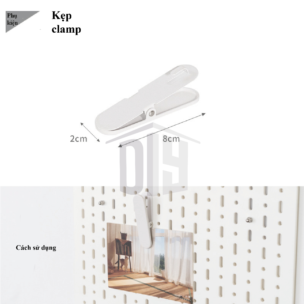 Pegboard để bàn Phụ kiện chứa đồ treo lên bảng pegboard tối ưu không gian