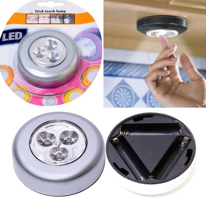 [HÀNG CÓ SẴN] Đèn LED Dán Tường Dán Phòng Ở Dán Tủ Quần Áo 3 Bóng