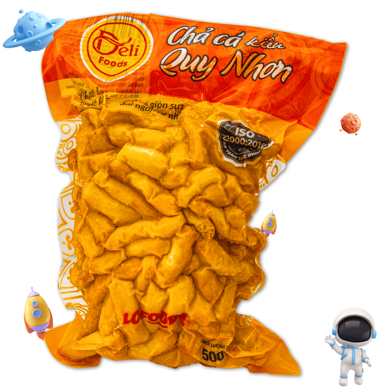 Chả cá sợi Lacusina QUy Nhơn Ngon 500gr (giảo 2h tphcm)