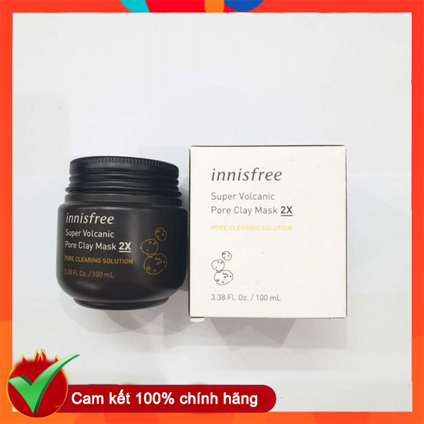 Mặt nạ đất sét Innisfree SUPER VOLCANIC PORE CLAY MASK 2X