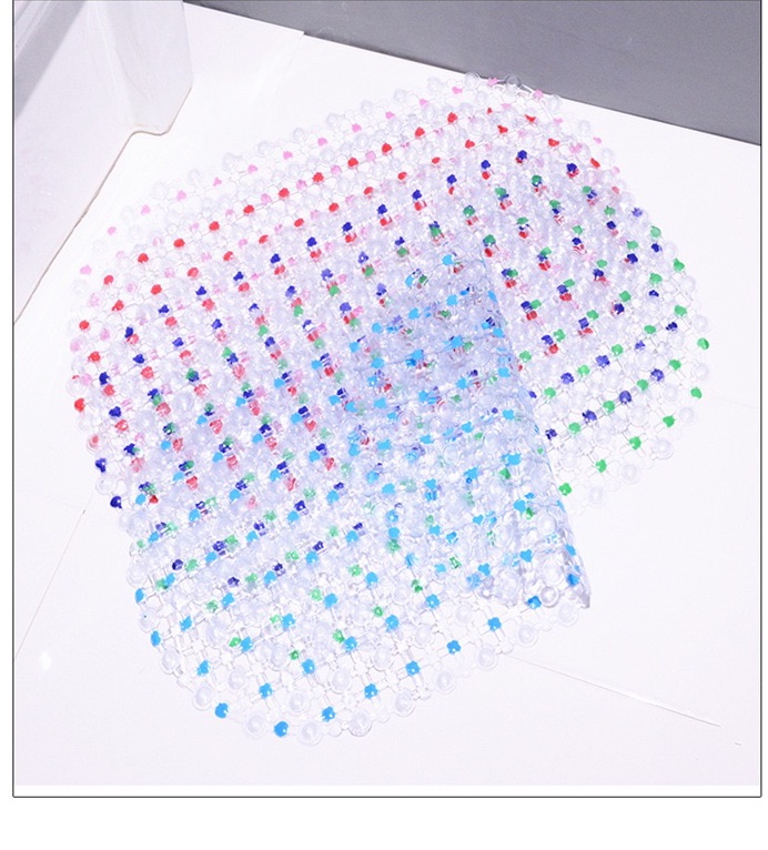 Thảm Phòng Tắm Chống Trơn Trượt Nhựa Dẻo silicon - mẫu chấm bi