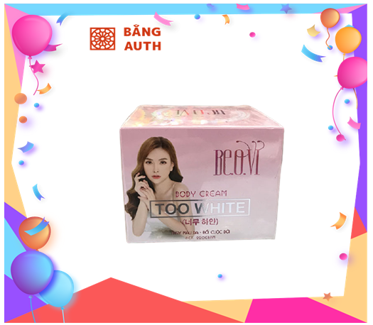 Hộp Kem Body Too White Beovi Của Ca Sĩ Thu Thủy - Kem Body Dưỡng Da Cực Trắng Ca Sĩ Thu Thủy 220Gr Shop Bằng Auth