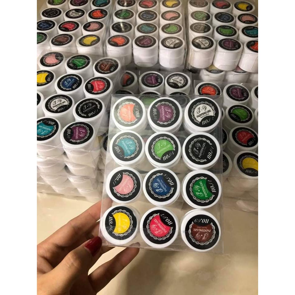 Set gel vẽ chuyên dụng 12 hủ