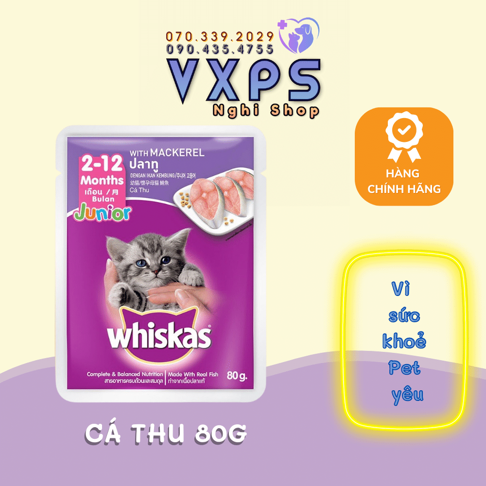 Pate gói Whiskas